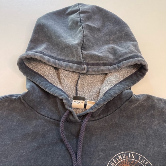 Roxy Free in The Sea Oversized Pullover Sweatshirt in Blue Women’s Size Small - Picture 9 of 12